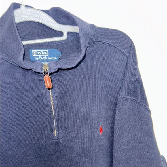 Polo Ralph Lauren Navy Half-Zip Sweater - Picture 3 of 13